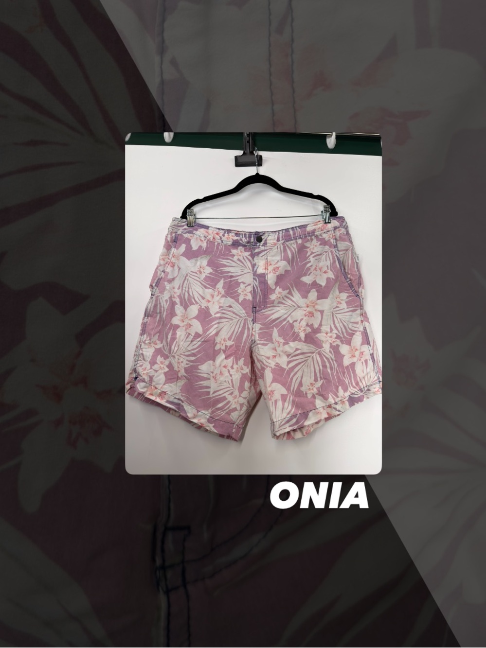EUC Onia Tropical Print Calder Trunk